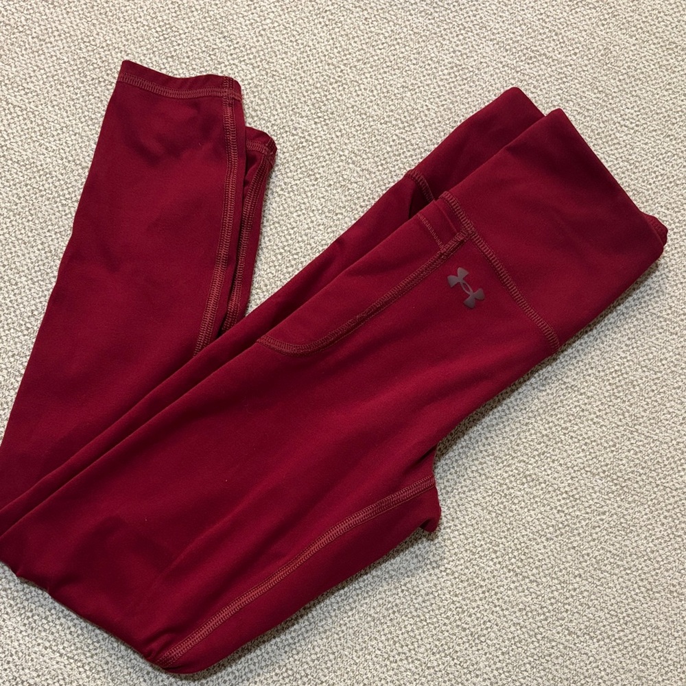 Under Armour Burgundy Leggings
